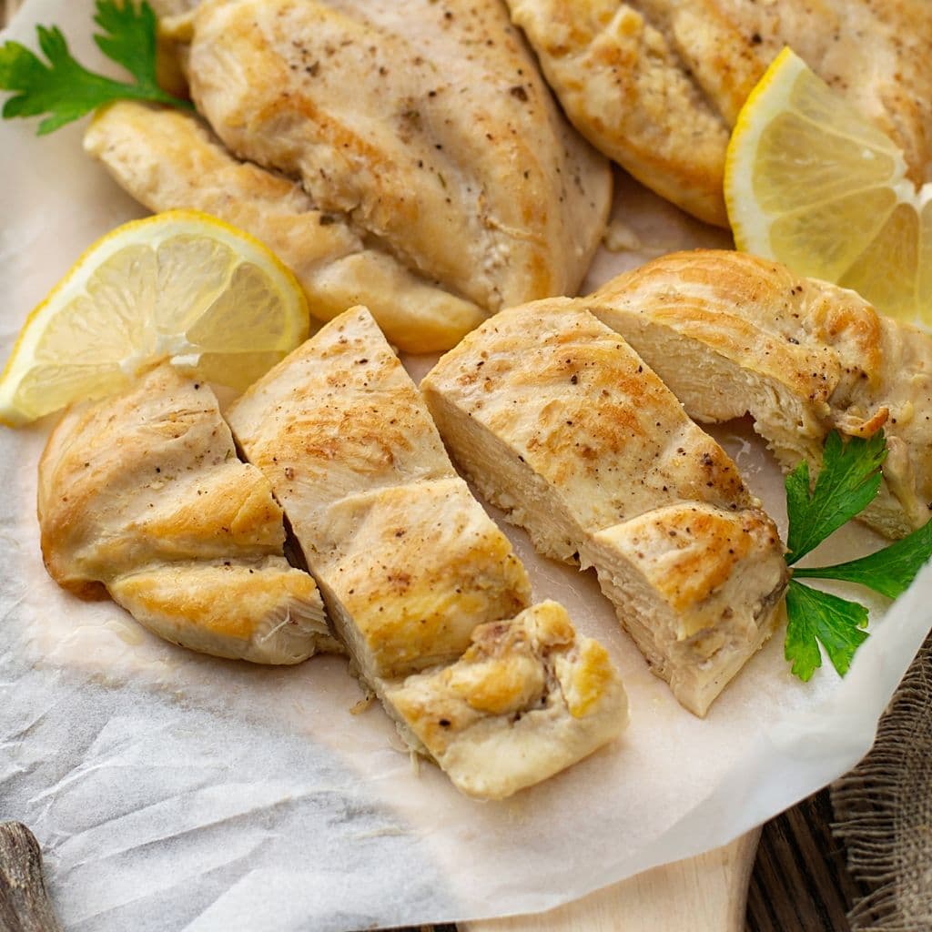 Médaillons de poulet citronnés
